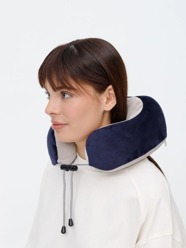 Дорожная подушка-массажер inRelax, синяя - фото 14