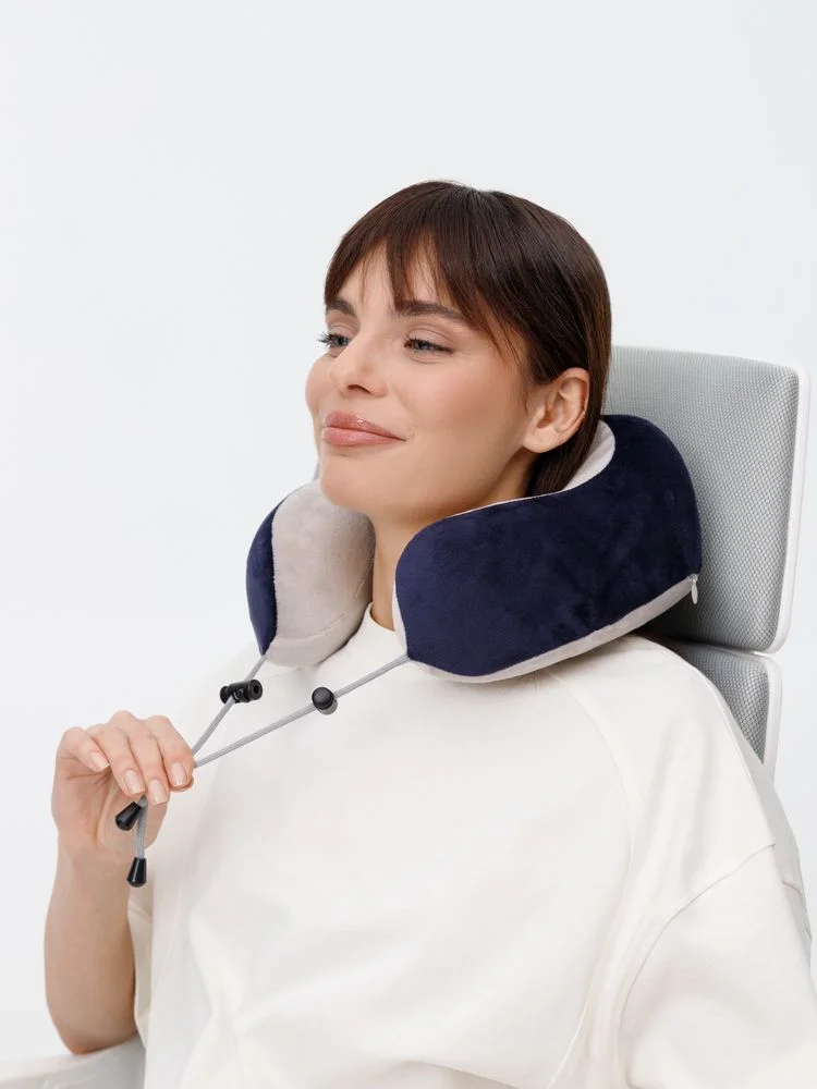 Дорожная подушка-массажер inRelax, синяя - фото 16