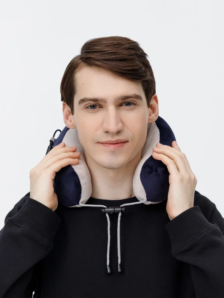 Дорожная подушка-массажер inRelax, синяя - фото 9