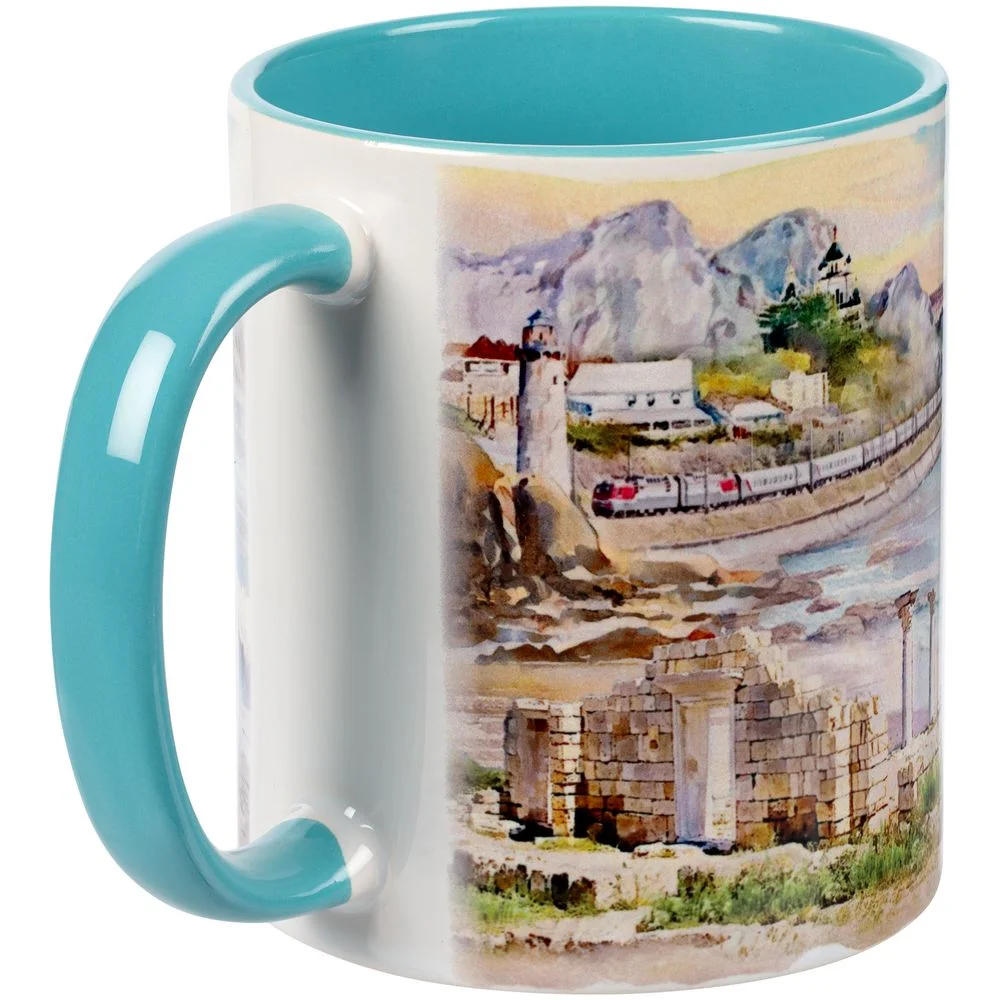 Кружка Promo Plus для сублимационной печати бирюзовая - фото 4