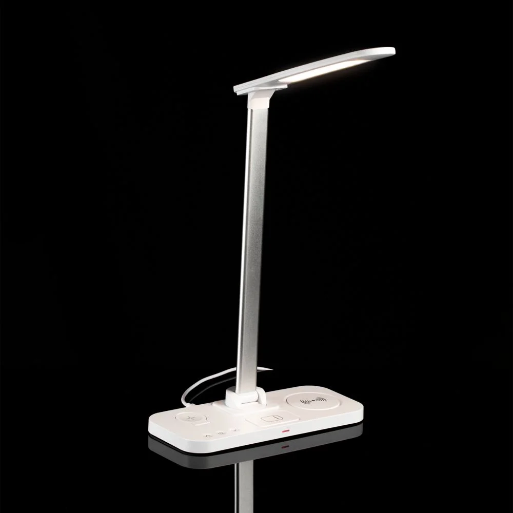 Настольная лампа с беспроводной зарядкой Power Light, белая - фото 11