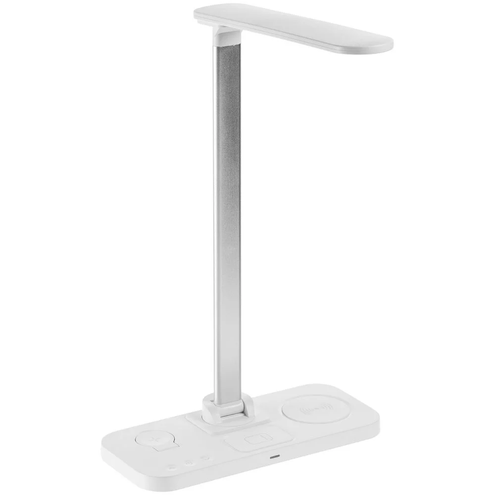 Настольная лампа с беспроводной зарядкой Power Light, белая - фото 2