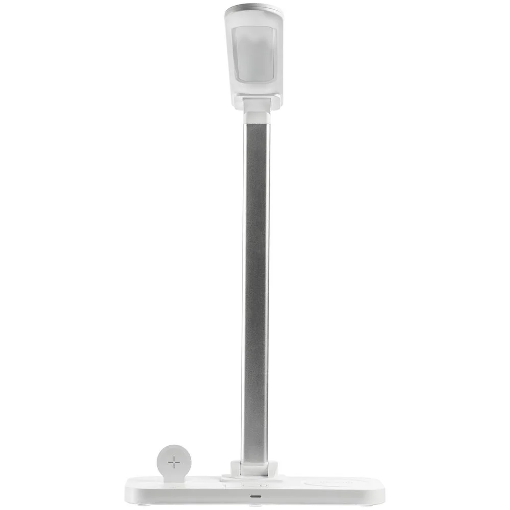 Настольная лампа с беспроводной зарядкой Power Light, белая - фото 4