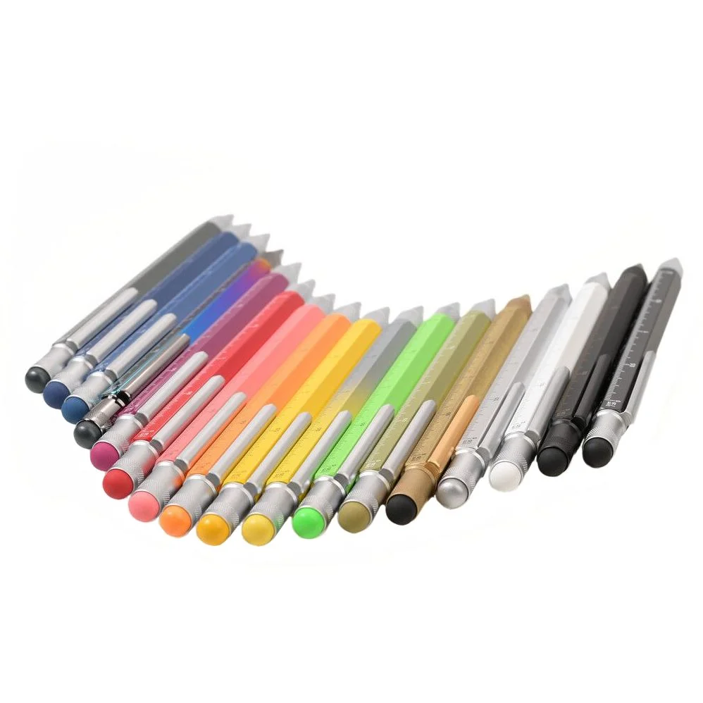 Ручка шариковая Construction, мультиинструмент, золотистая - фото 3