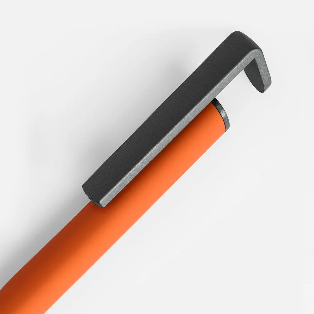 Ручка шариковая Standic с подставкой для телефона оранжевая - фото 3