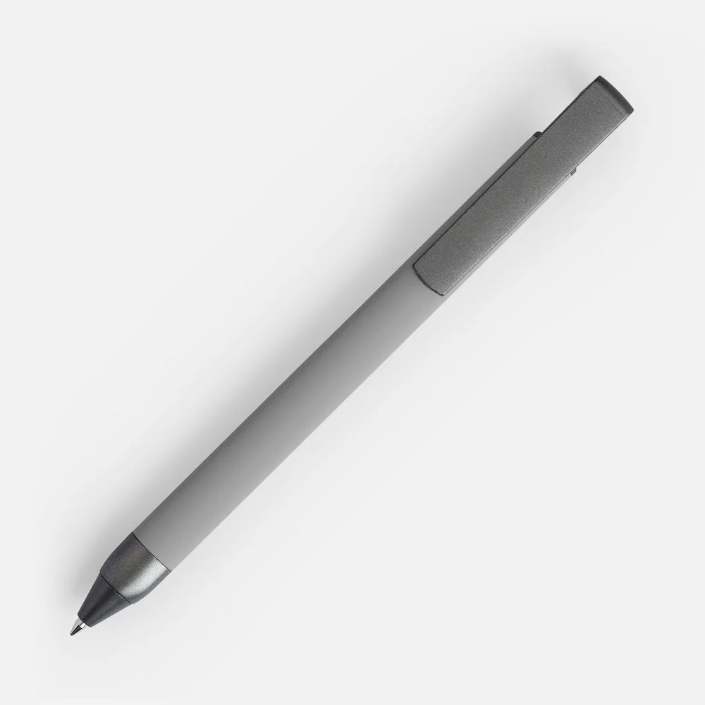 Ручка шариковая Standic с подставкой для телефона серая - фото 2