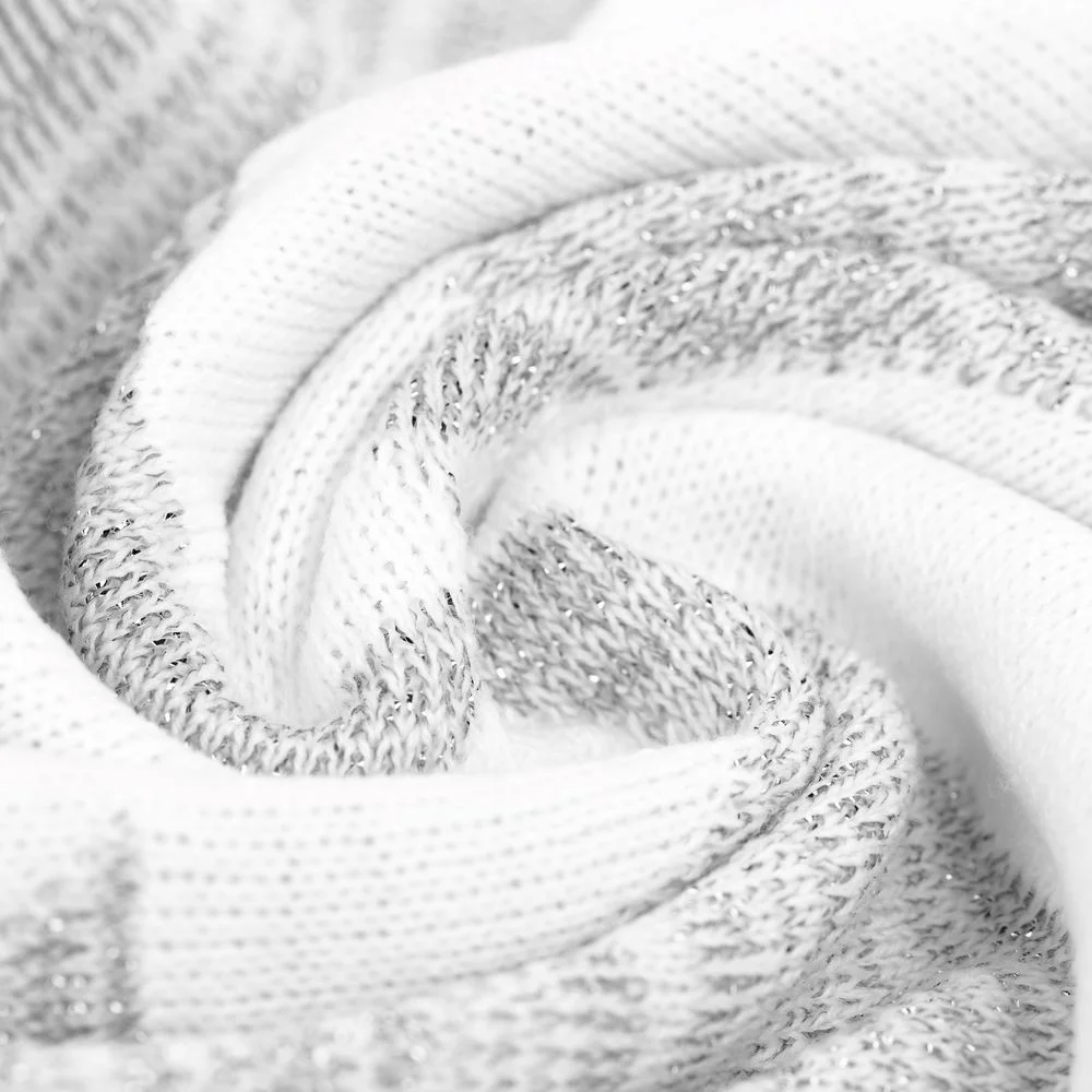 Плед Танцующий лес белый с серебристым - фото 4