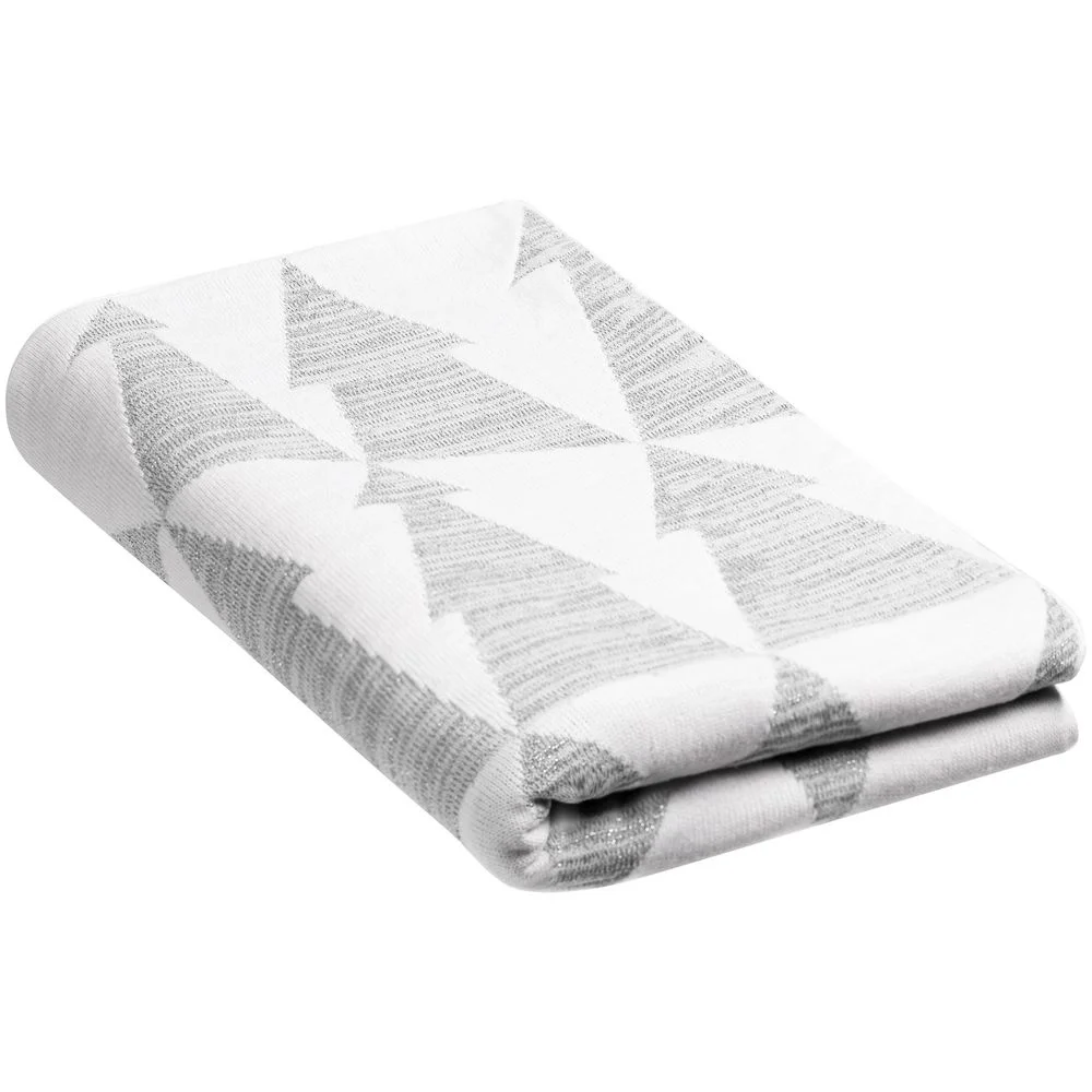 Плед Танцующий лес белый с серебристым - фото 5