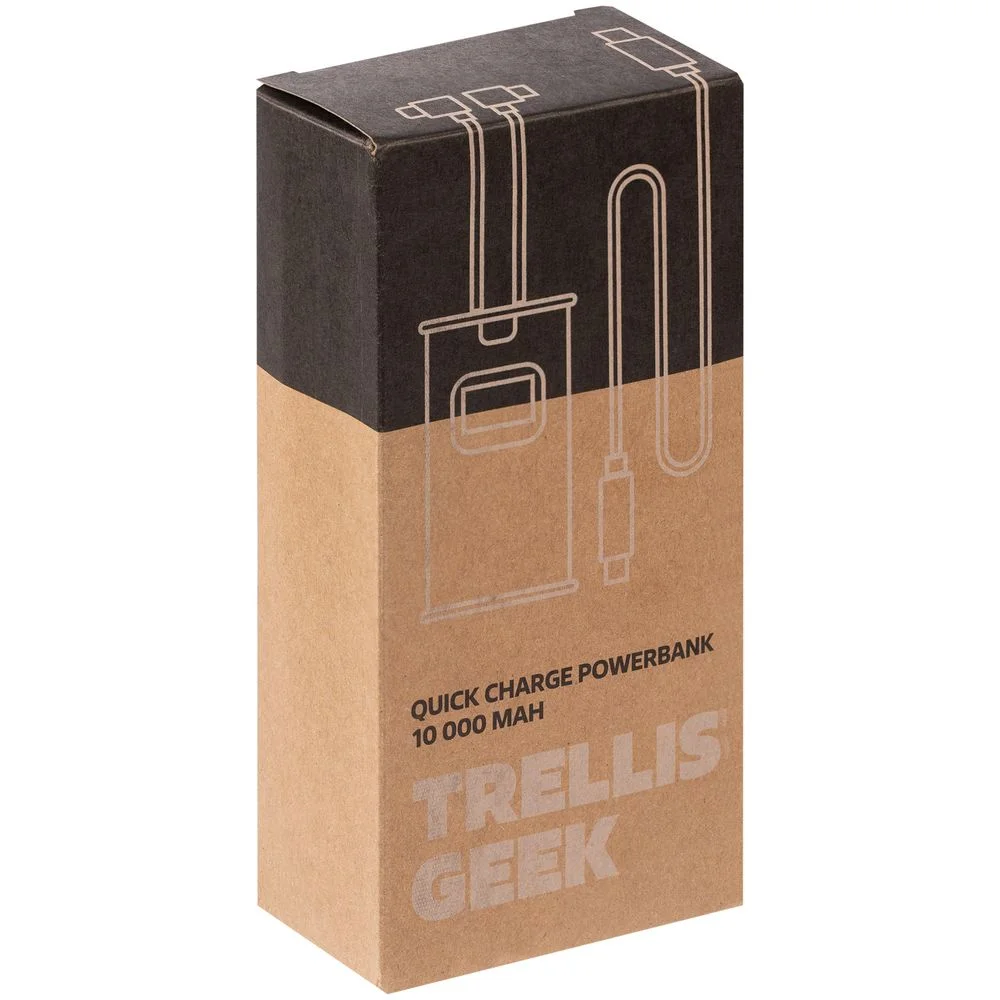 Аккумулятор с быстрой зарядкой Trellis Geek 10000 мАч белый - фото 13