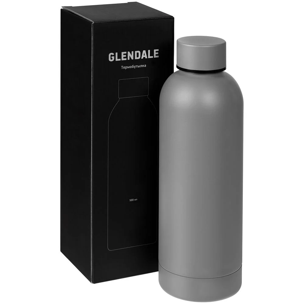 Термобутылка Glendale серая - фото 7