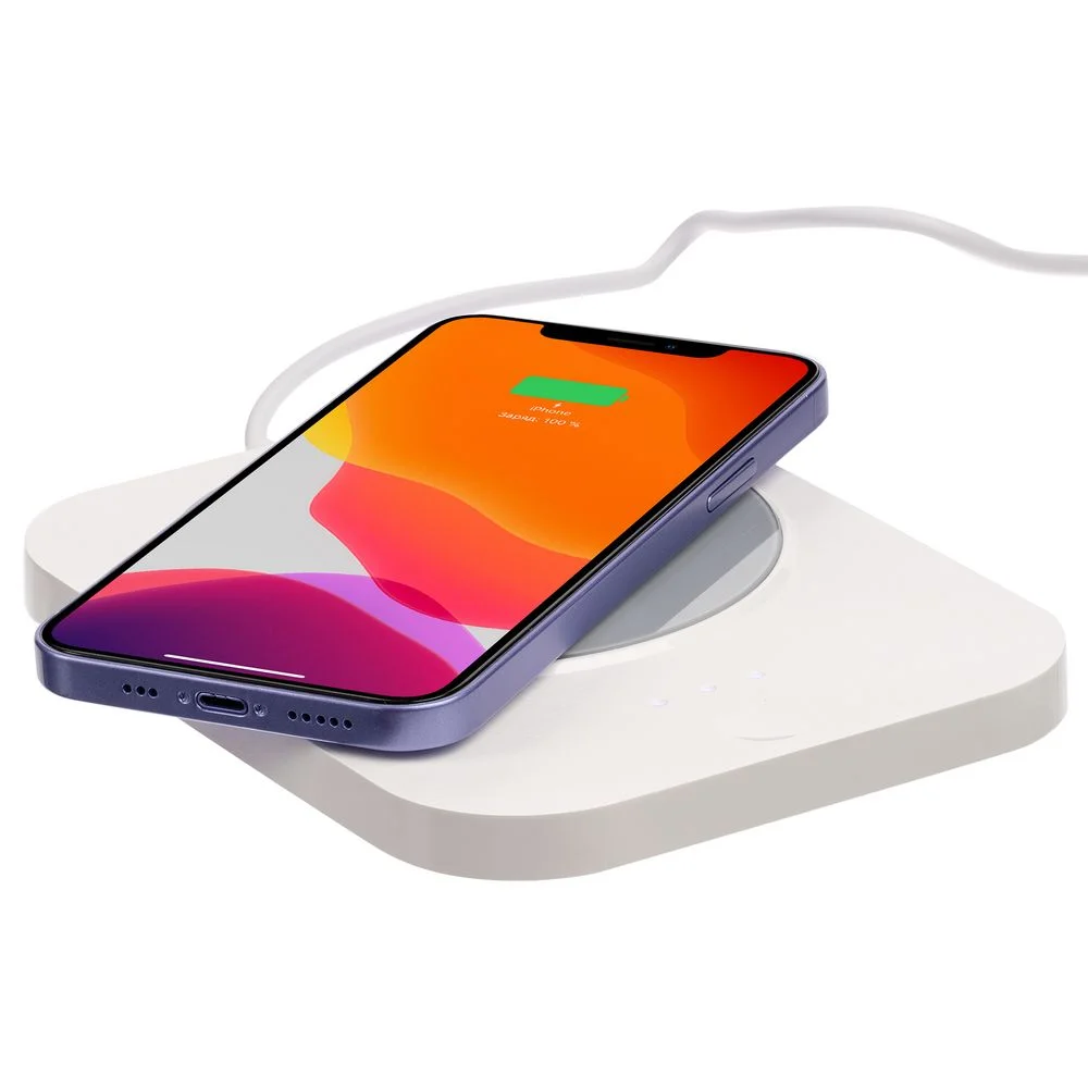 Кружка с подогревом и беспроводной зарядкой dualBase plus, белая - фото 2