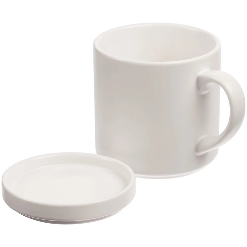 Кружка с подогревом и беспроводной зарядкой dualBase plus, белая - фото 5