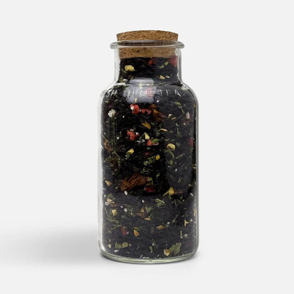 Чай Сокочай с соком ананаса с вишней цветками и коркой граната и лемонграссом - фото 5