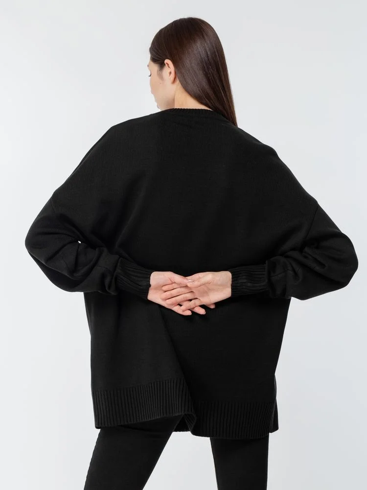 Джемпер оверсайз унисекс Stated в сумке черный - фото 11