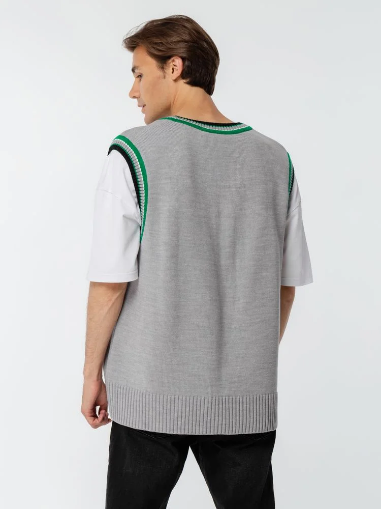 Жилет оверсайз унисекс Cornell в сумке светло-серый - фото 12