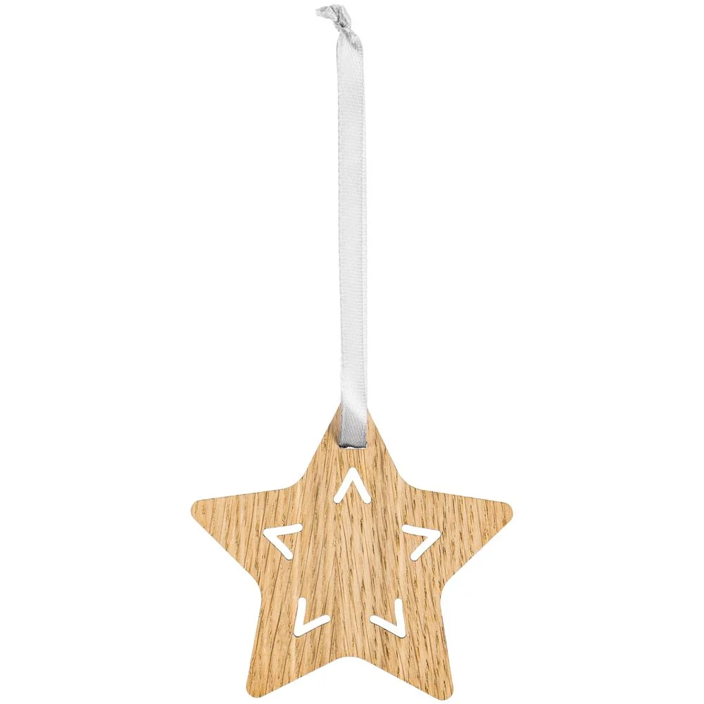 Деревянная подвеска Christmate звезда - фото 2