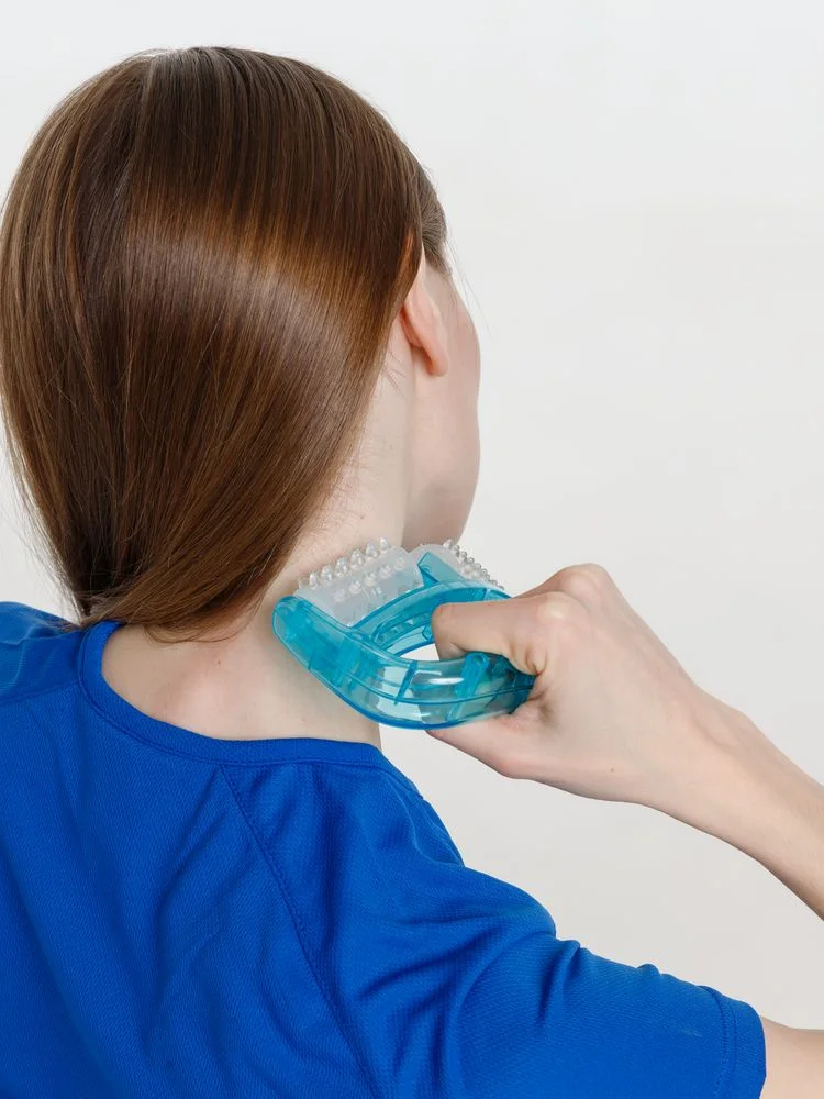 Роликовый ручной массажер Bodyrolla, синий - фото 2