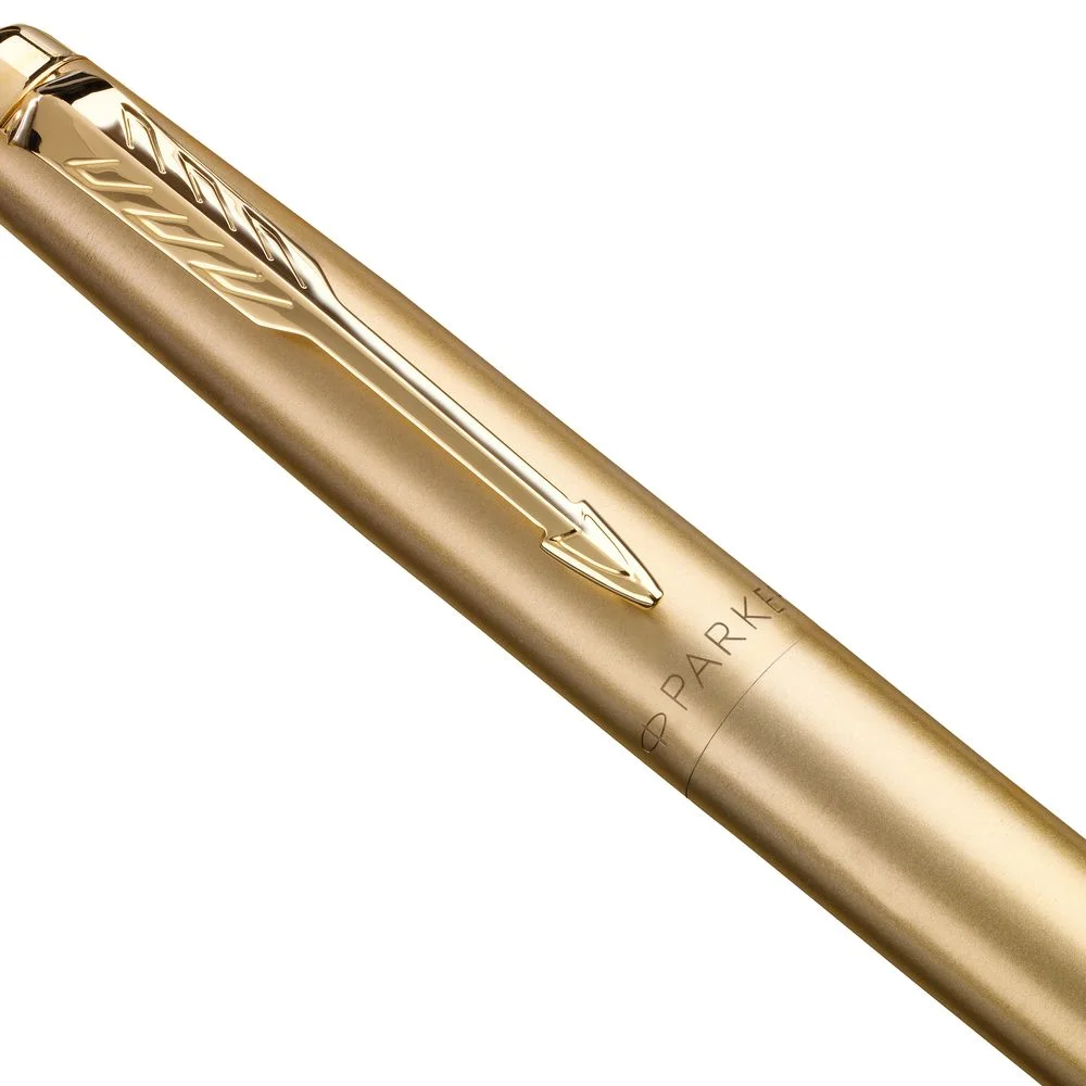 Ручка шариковая Parker Jotter XL Monochrome Gold золотистая - фото 2