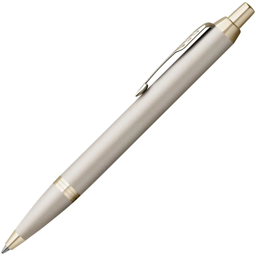 Ручка шариковая Parker IM Professionals Monochrome Champagne золотистая - фото 2