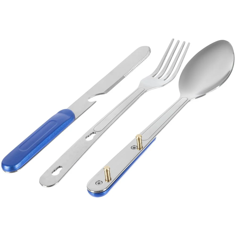 Набор походных столовых приборов Campsite синий - фото 2