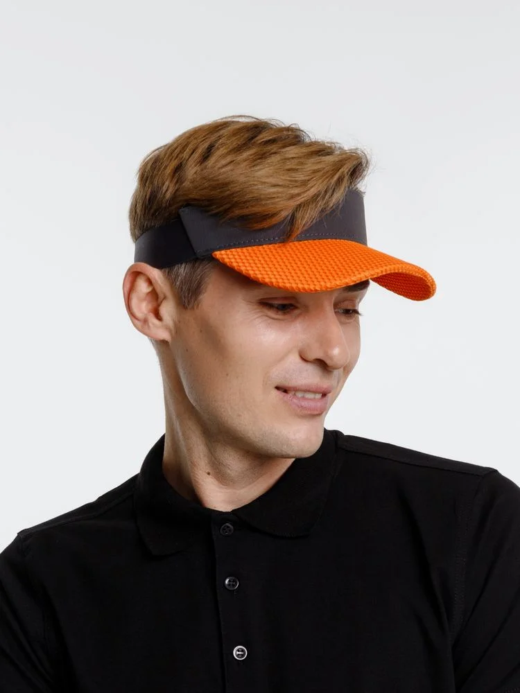 Козырек Grand Slam, темно-серый с оранжевым - фото 10