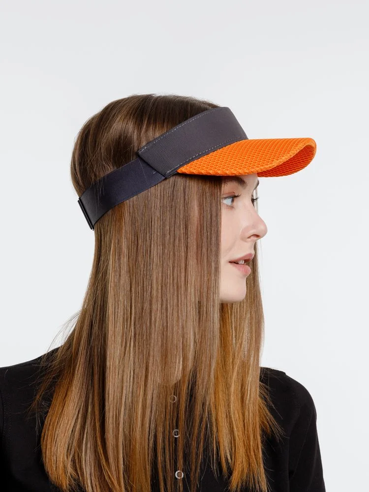 Козырек Grand Slam, темно-серый с оранжевым - фото 6