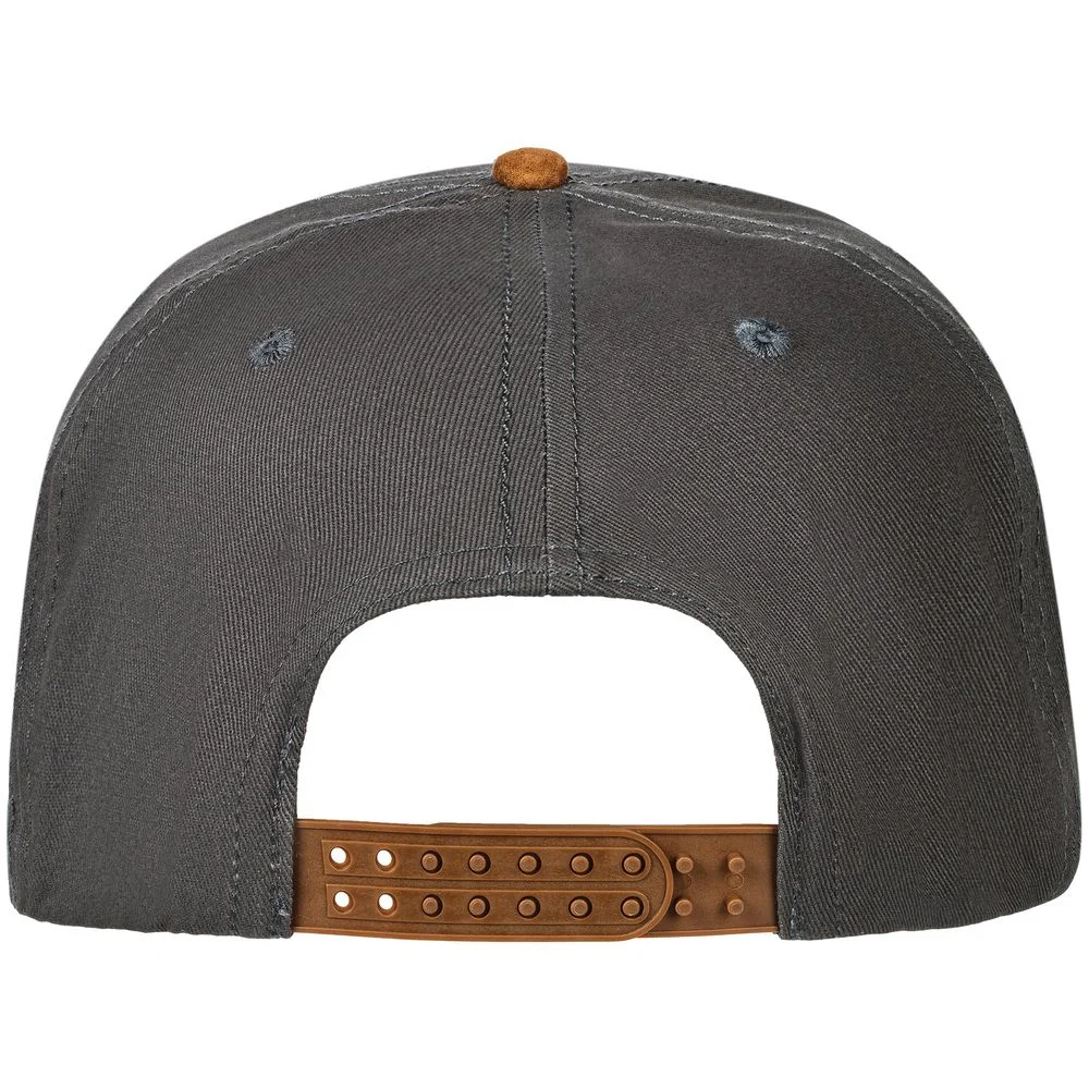 Бейсболка Foreside с прямым козырьком, серая с коричневым - фото 4