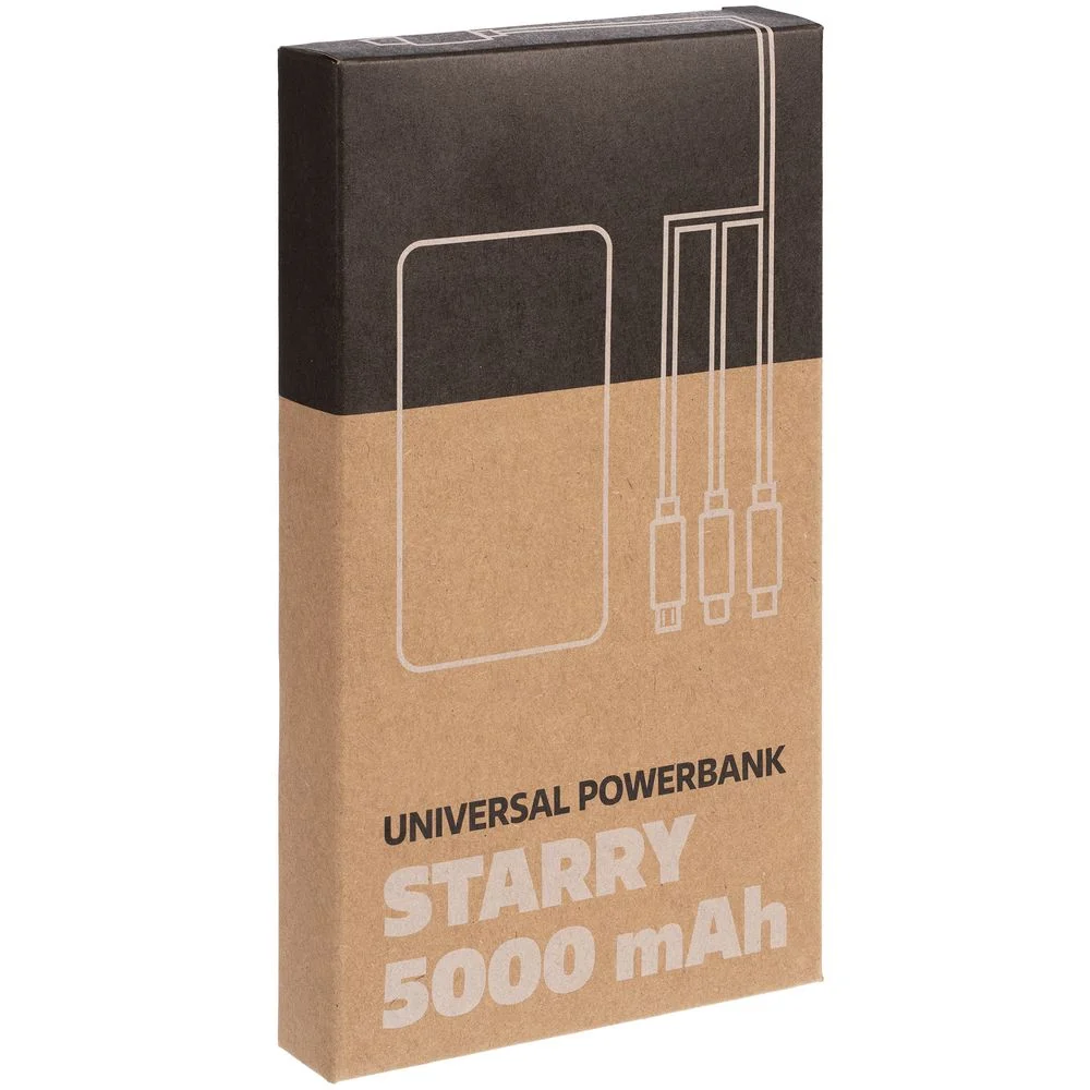 Аккумулятор Uniscend Starry с подсветкой, 5000 мАч, черный - фото 5