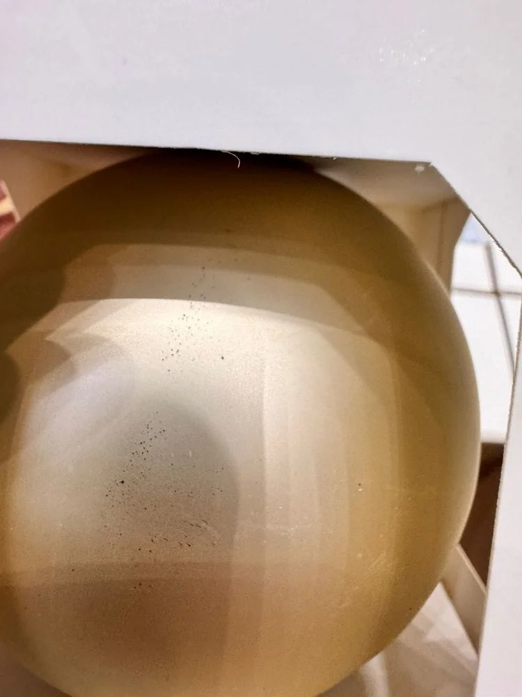 Оформительский шар Finery 8 см матовый золотистый - фото 3