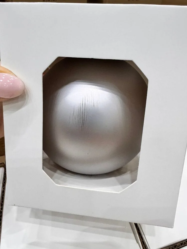 Оформительский шар Finery 10 см матовый серебристый - фото 5