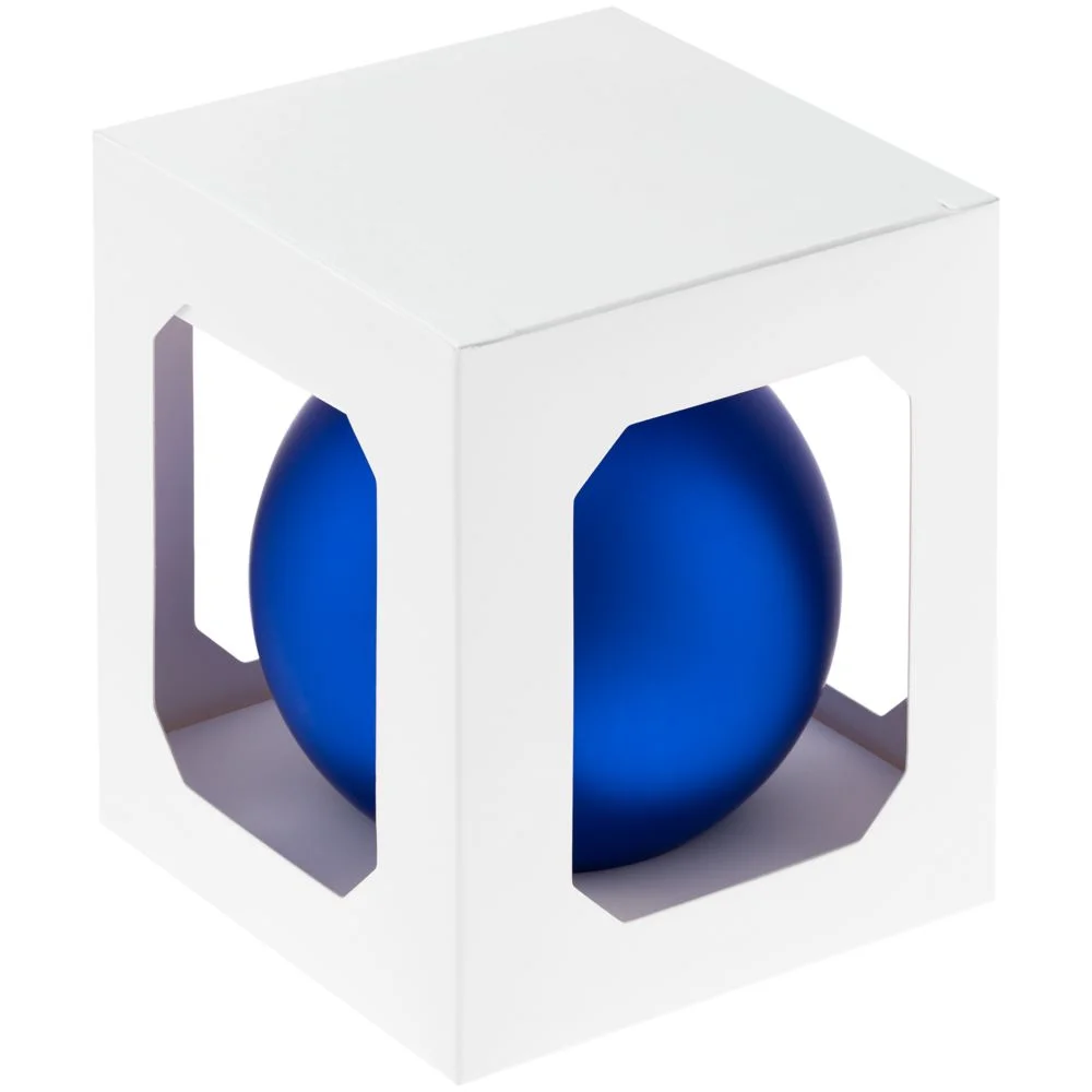 Оформительский шар Finery, 10 см, матовый синий - фото 2