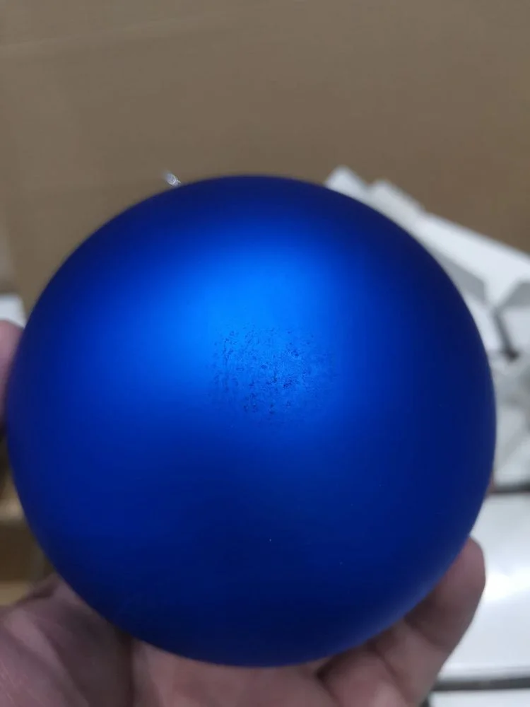 Оформительский шар Finery, 10 см, матовый синий - фото 3
