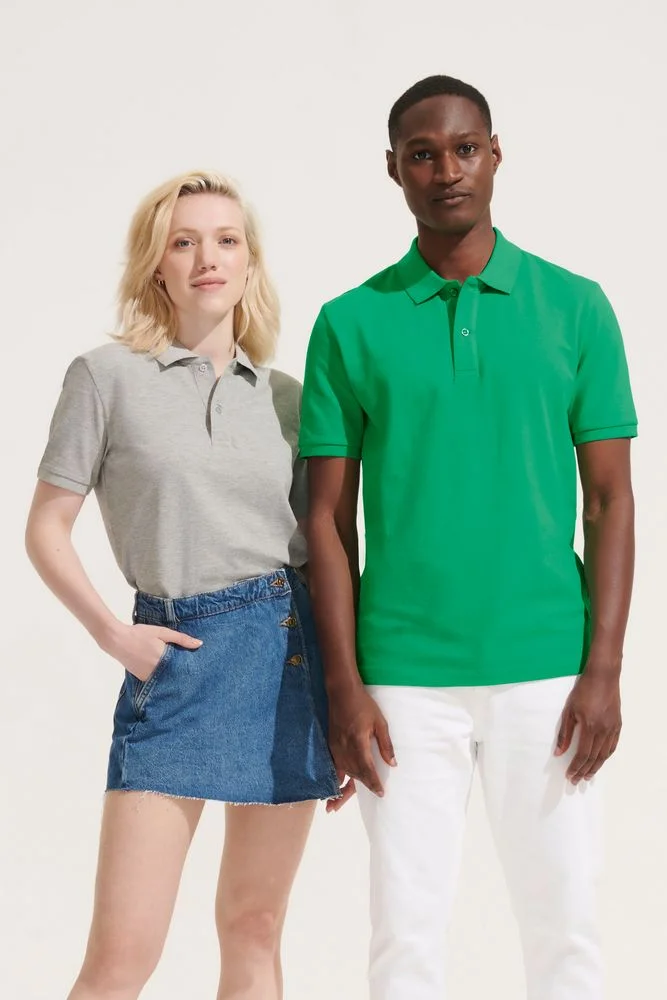 Рубашка поло унисекс Pegase черная - фото 5
