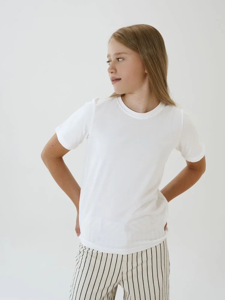 Футболка детская T-Bolka Kids белая белоснежная - фото 3