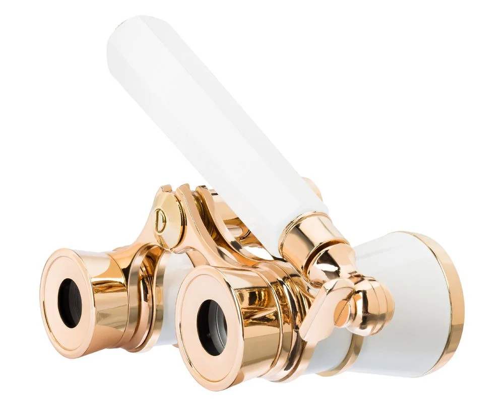 Театральный бинокль-лорнет Broadway 325E белый - фото 3