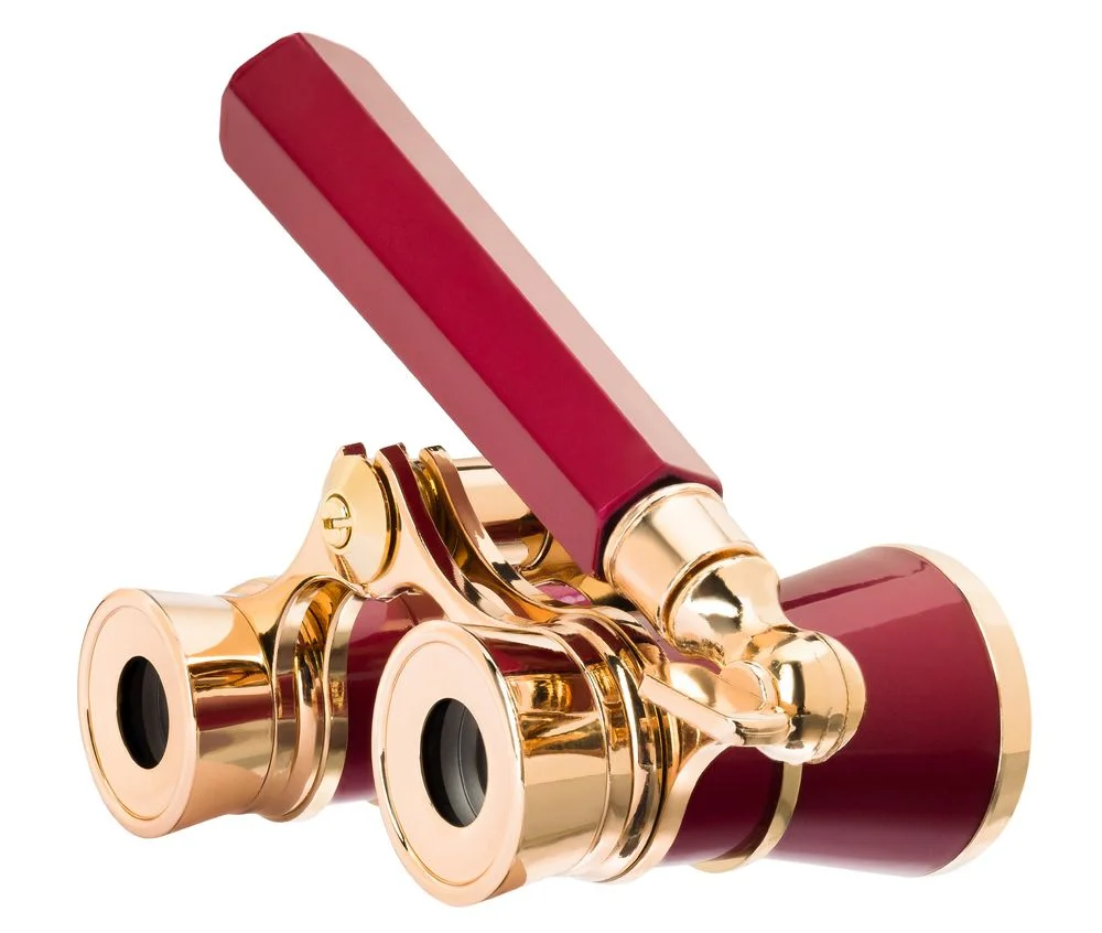 Театральный бинокль-лорнет Broadway 325E красный - фото 3