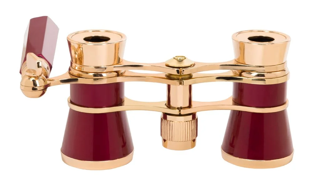 Театральный бинокль-лорнет Broadway 325E красный - фото 4