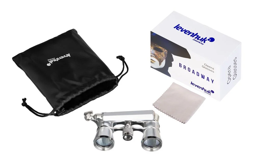 Театральный бинокль-лорнет Broadway 325E, серебристый - фото 8