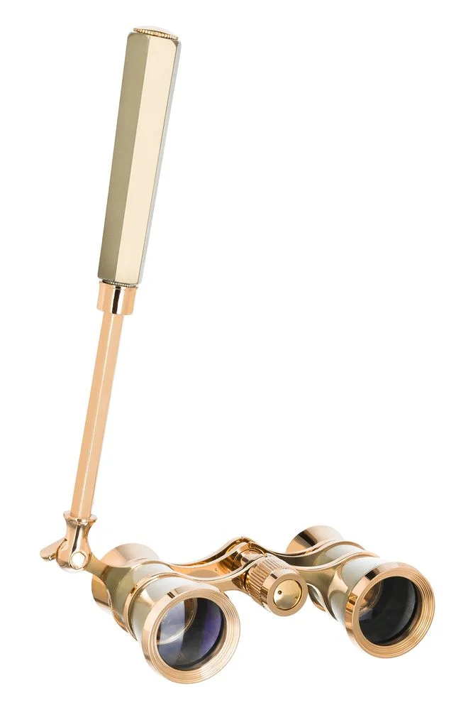 Театральный бинокль-лорнет Broadway 325E золотистый - фото 6