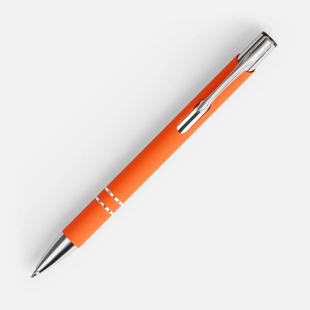 Ручка шариковая Keskus Soft Touch оранжевая - фото 2