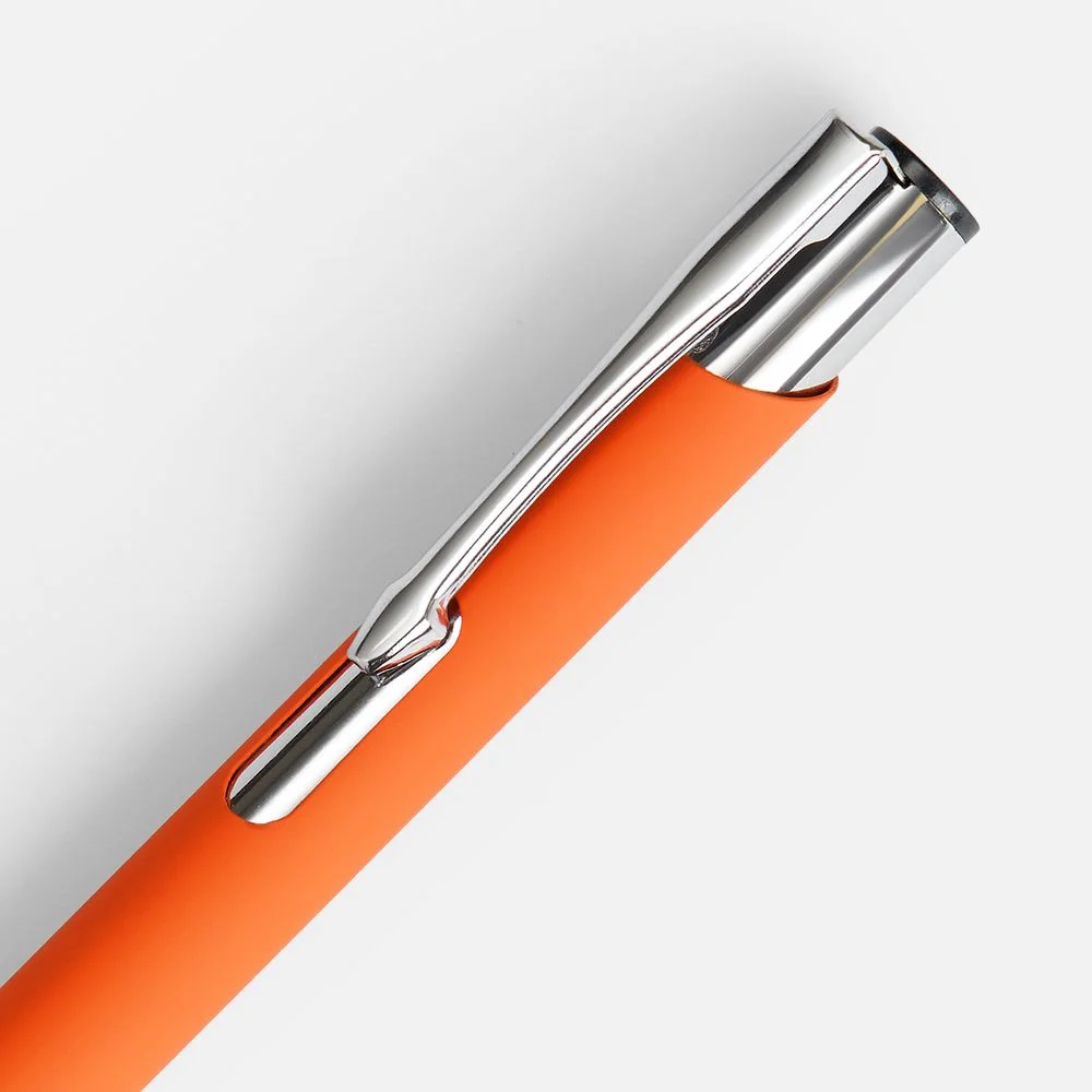 Ручка шариковая Keskus Soft Touch оранжевая - фото 4