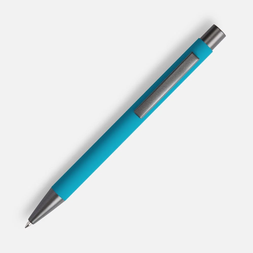Ручка шариковая Atento Soft Touch бирюзовая - фото 2