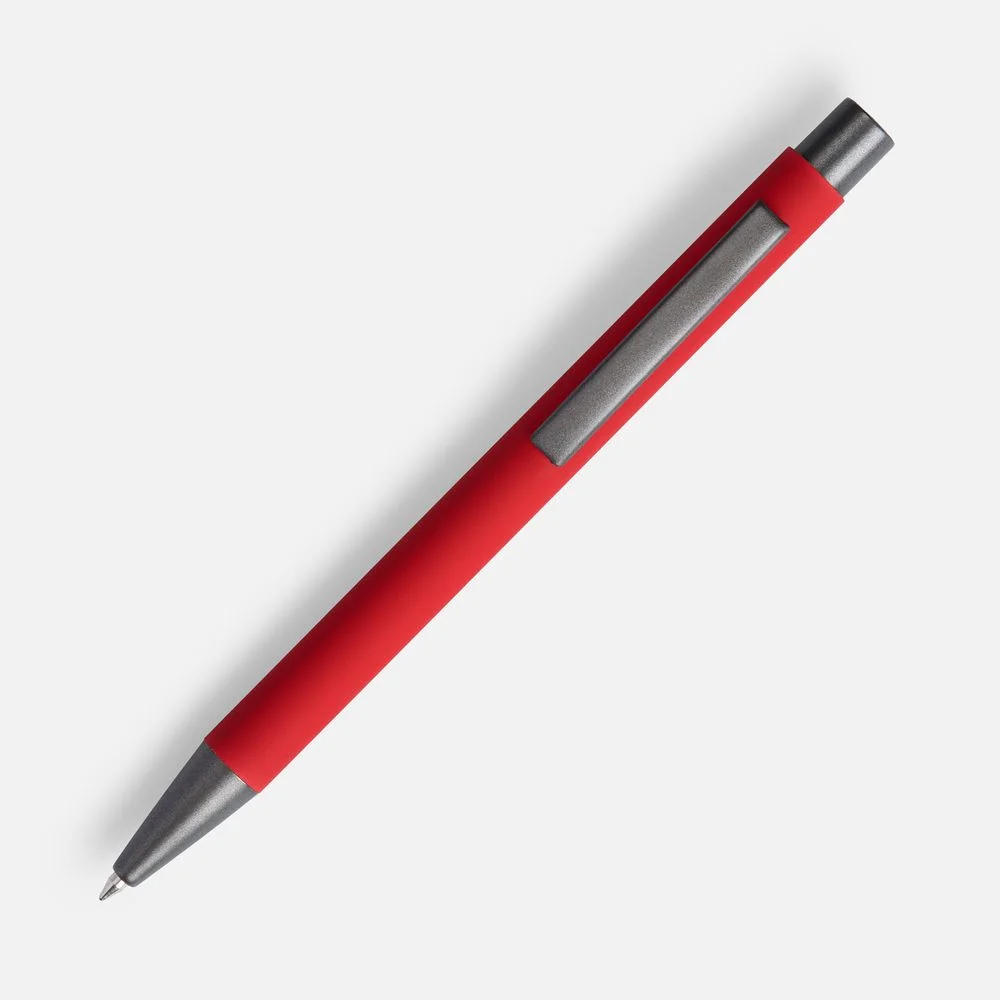 Ручка шариковая Atento Soft Touch красная - фото 2