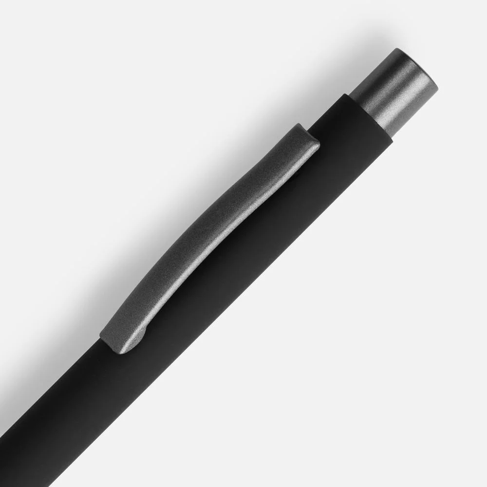 Ручка шариковая Atento Soft Touch черная - фото 3