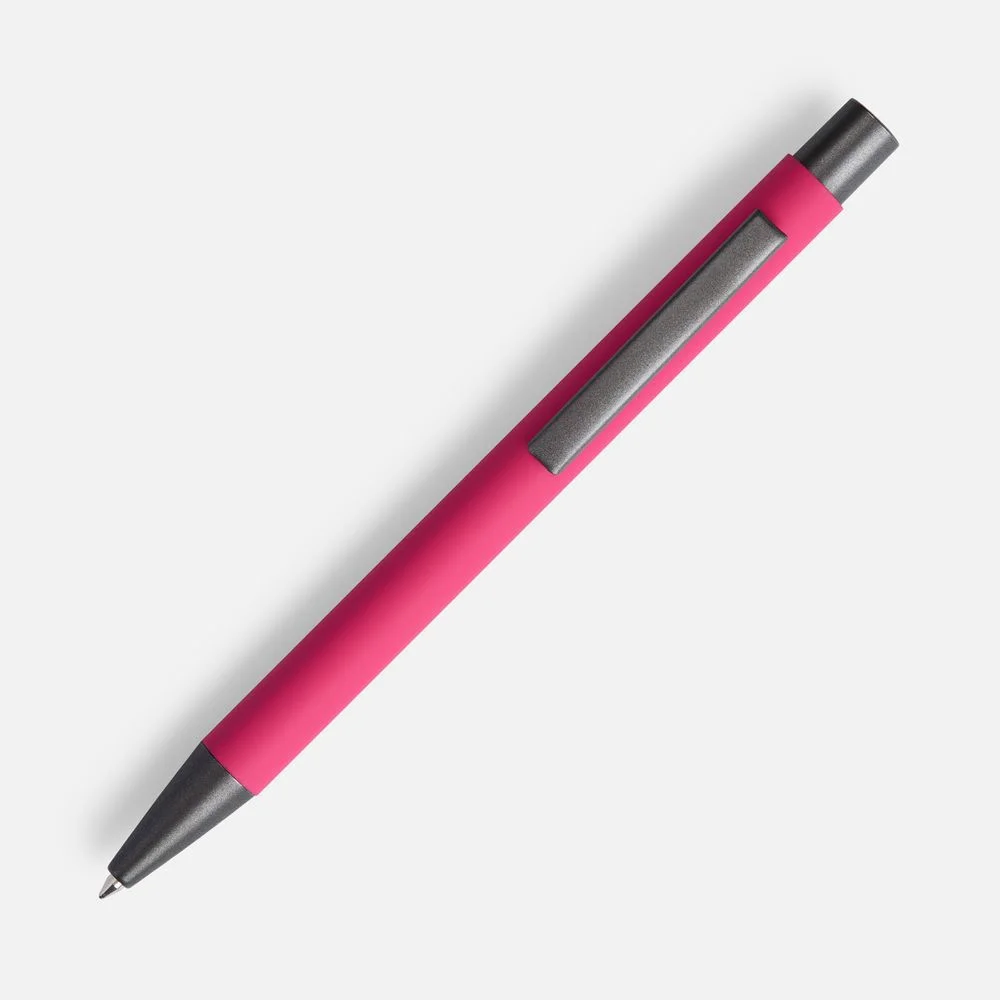 Ручка шариковая Atento Soft Touch розовая - фото 2