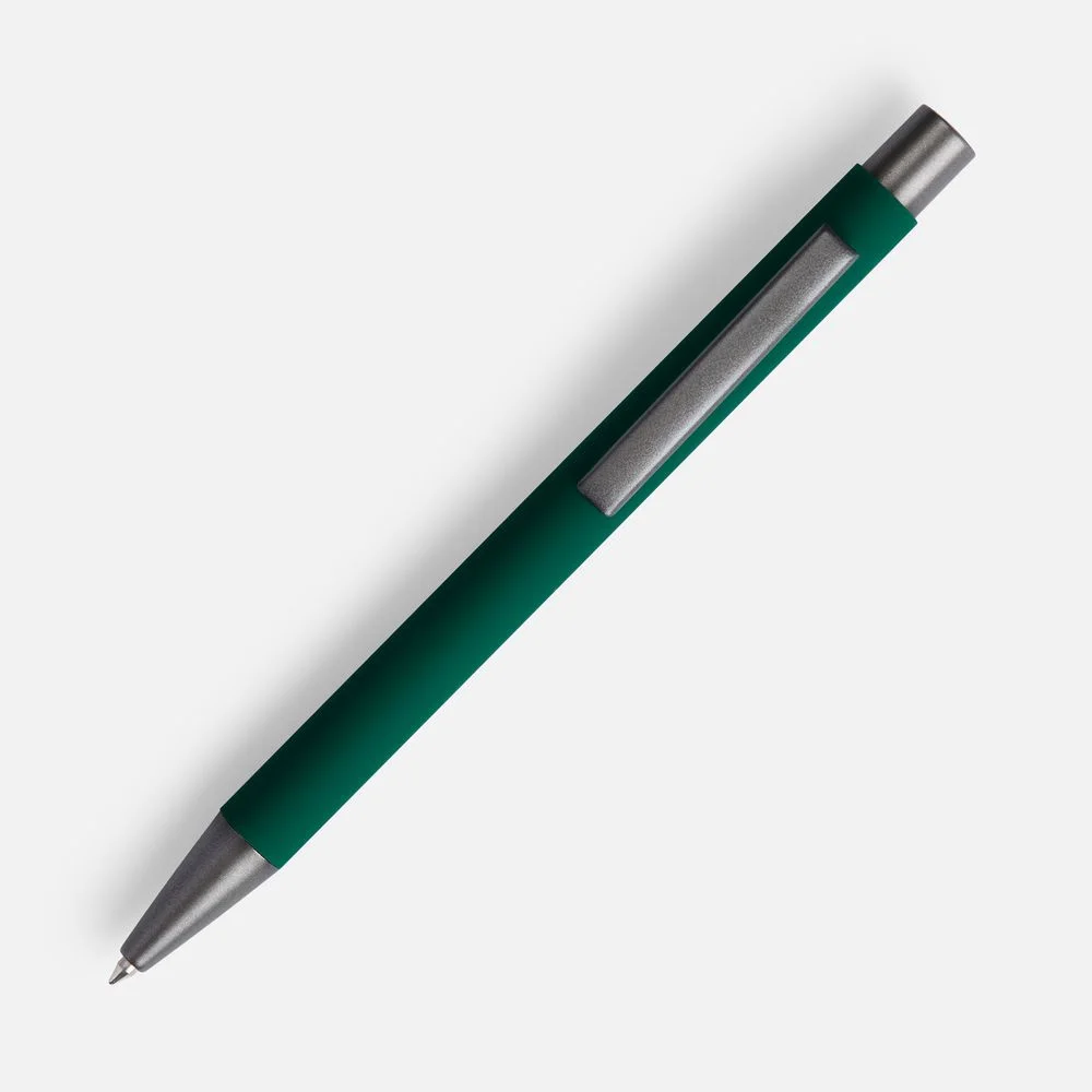 Ручка шариковая Atento Soft Touch зеленая - фото 2