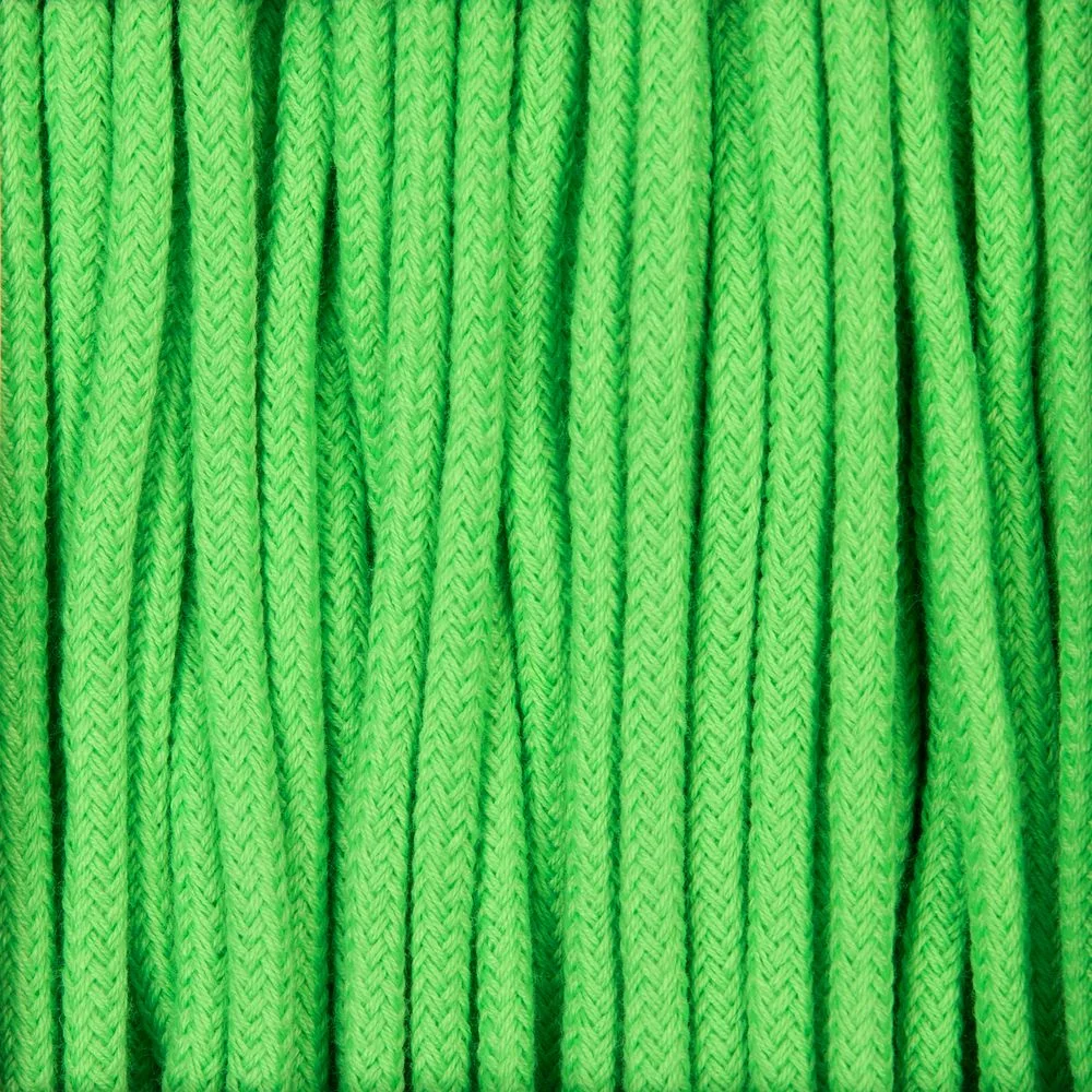 Круглый шнур Lasso L зеленый неон 130 см - фото 1
