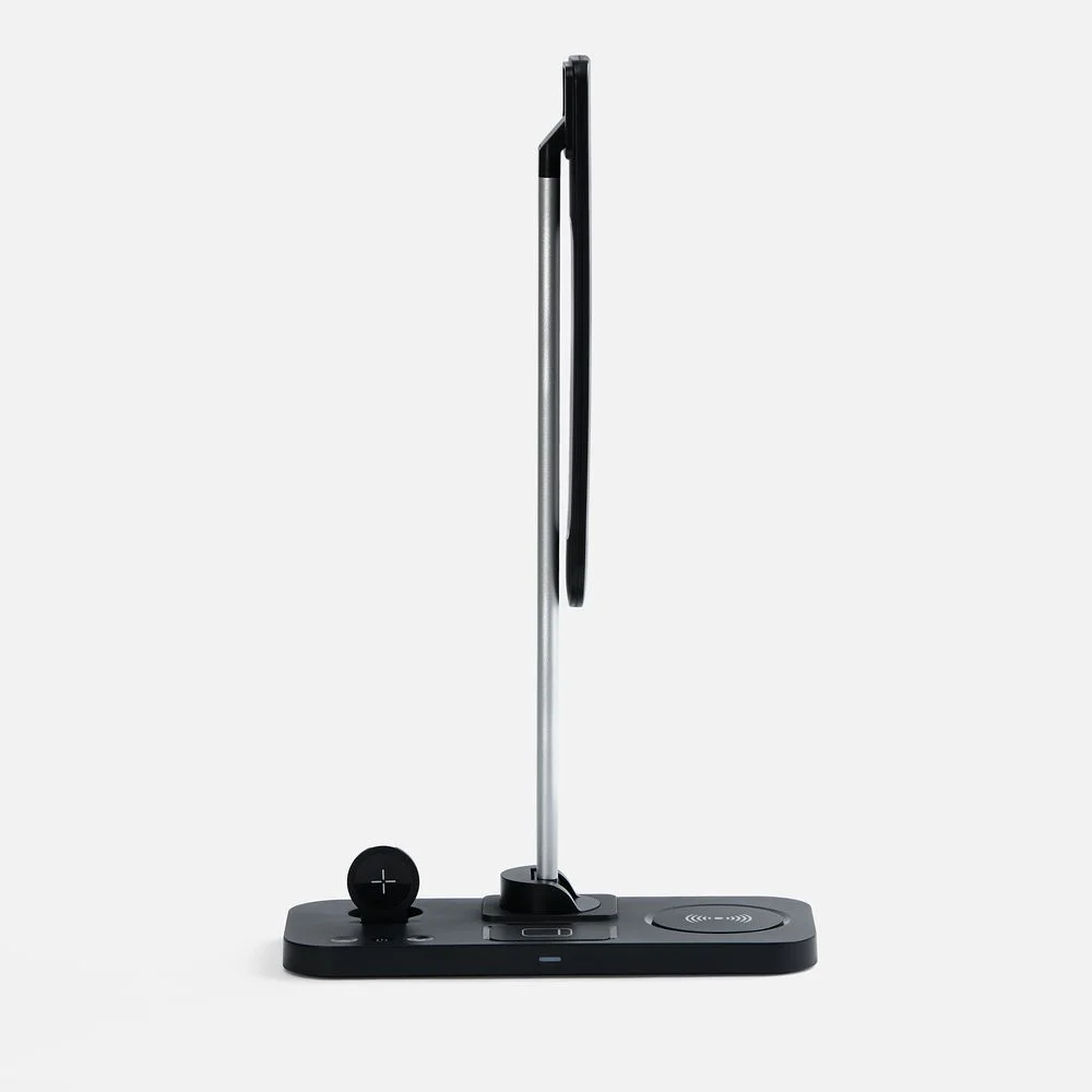 Настольная лампа с беспроводной зарядкой Power Light, черная - фото 4