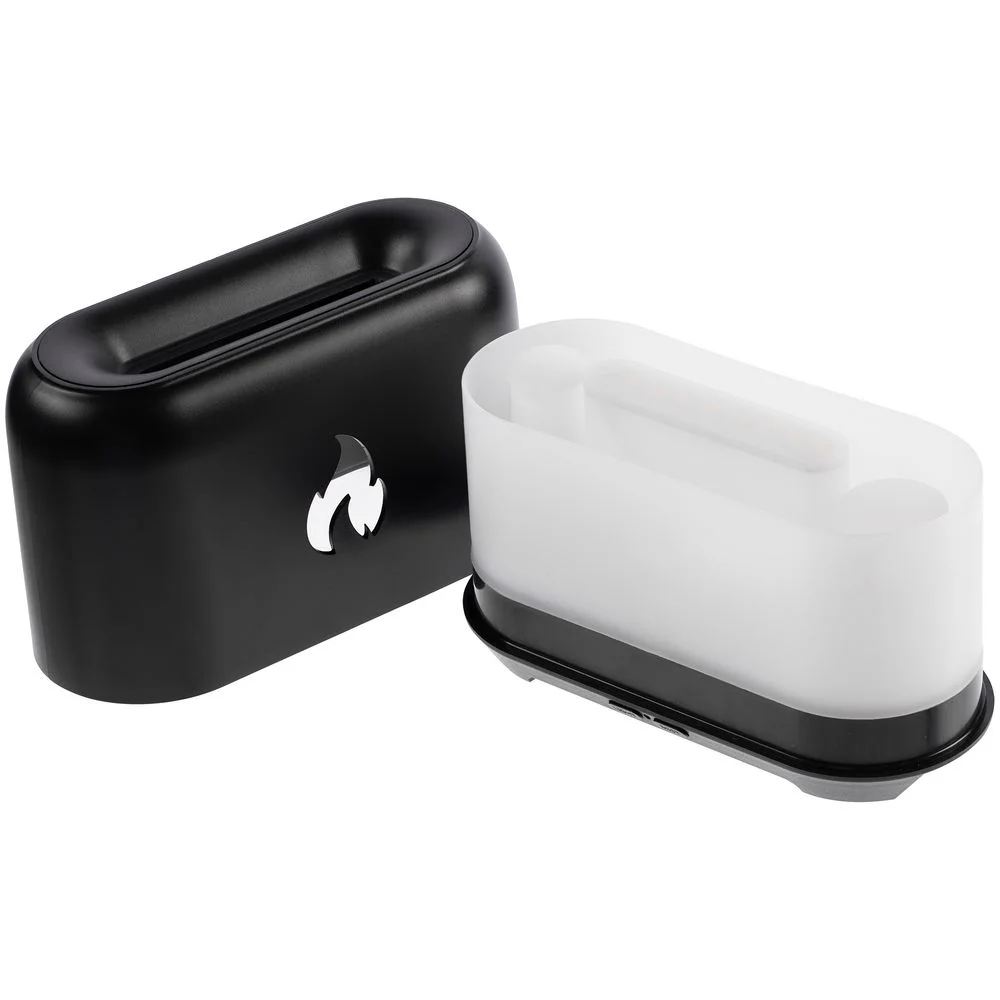 Увлажнитель-ароматизатор Fire Flick с имитацией пламени черный - фото 4