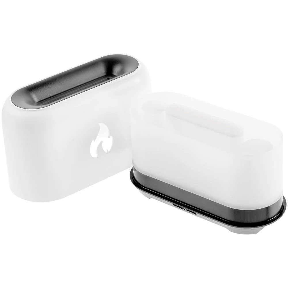 Увлажнитель-ароматизатор Fire Flick с имитацией пламени белый - фото 5